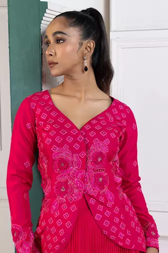 Crimson Grace Lehenga Set