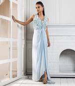 Frosted petals flow gown