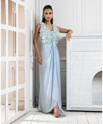 Frosted petals flow gown 2