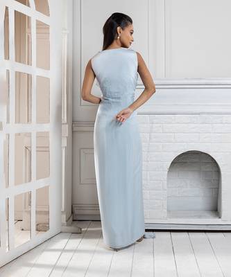 Frosted petals flow gown 4