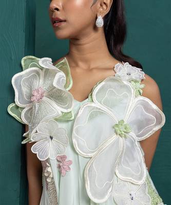 Mint blossom layered gown 4