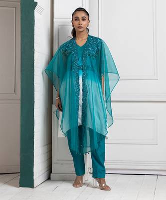 Midnight noir ombre kaftan 1