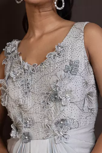 Celestial cascade gown