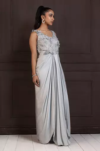 Celestial cascade gown