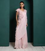 Blush blossom drape pant set