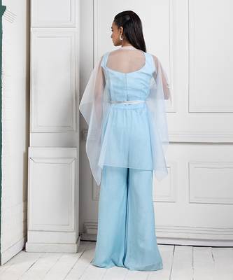 Serenity blue cape ensemble 3