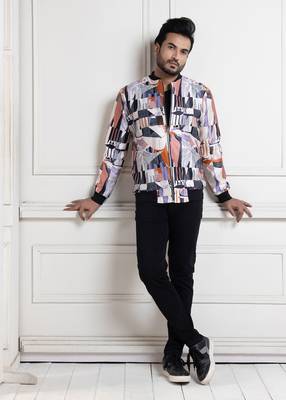 Chromatic chaos bomber jacket 1