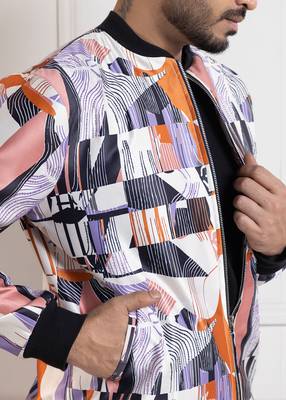 Chromatic chaos bomber jacket 5