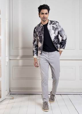 Monochrome mirage bomber jacket 1
