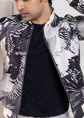 Monochrome mirage bomber jacket 2