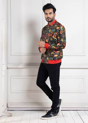 Botanical vibe bomber jacket 1