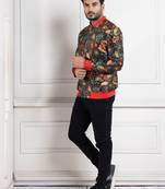 Botanical vibe bomber jacket