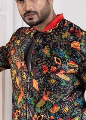 Botanical vibe bomber jacket 2