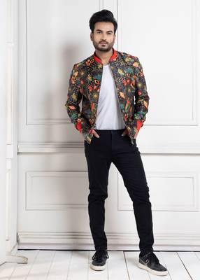 Botanical vibe bomber jacket 3
