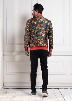Botanical vibe bomber jacket 4