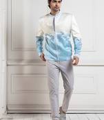 Azure bliss bomber jacket