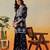 Hand embroidered navy blue modal lucknowi chikankari garara set