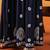 Hand embroidered navy blue modal lucknowi chikankari garara set