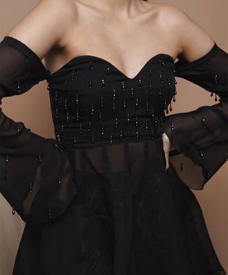 Black rose seamless printed set 4