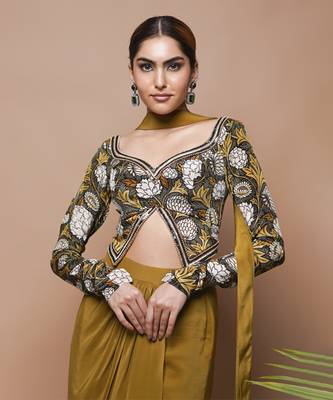 Forest print drape skirt set 4