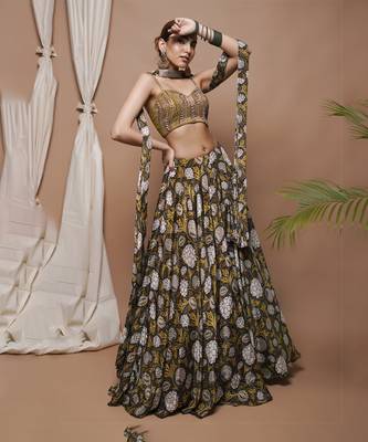 Forest Digital Print Lehenga Set 2