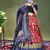 red floral printed dola silk lehenga set choli with dupatta