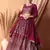 dark pink sequins georgette festival lehenga set choli with dupatta