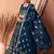 blue sequins georgette lehenga set choli with dupatta