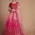 pink sequins chinon lehenga set choli with dupatta with dupatta