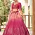 pink sequins chinon wedding lehenga set choli with dupatta with dupatta