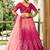 pink sequins chinon wedding lehenga set choli with dupatta with dupatta