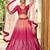 pink sequins chinon wedding lehenga set choli with dupatta with dupatta