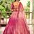 pink sequins chinon wedding lehenga set choli with dupatta with dupatta