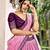 purple sequins chinon lehenga set choli with dupatta