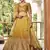 yellow sequins chinon haldi lehenga set choli with dupatta
