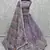 purple sequins chinon lehenga set choli with dupatta
