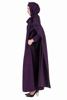 Designer Royal Look Hanging Sleeves Abaya 4