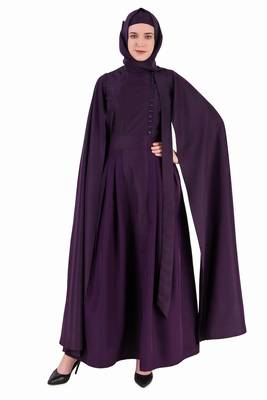 Designer Royal Look Hanging Sleeves Abaya 10