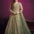 Sea green embroidery net anarkali suit