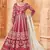 Rani pink embroidery art silk anarkali suit