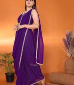 Embellished bollywood georgette saree
