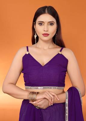 Embellished bollywood georgette saree 5