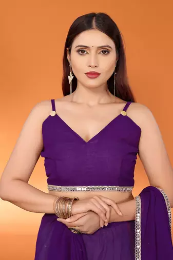 Embellished bollywood georgette saree