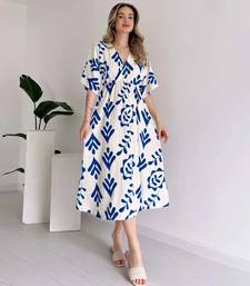 jaipuri cotton base party wear summer special blue gown dress