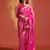 Magenta weaving zari viscose saree