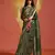 Dark green weaving zari viscose saree