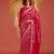 Dark pink weaving zari viscose saree