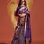 Dark violet weaving zari viscose saree