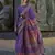 kashmiri Pashmina Organza weaving saree in violet