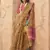 Tissue printed mustard saree